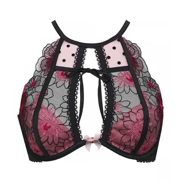 For Love and Lemons Zinnia Embroidered High Neck Bra - Picture 4 of 6